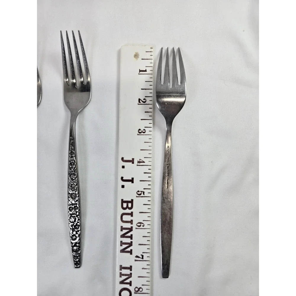 1847 Rogers Bros Flair 1956 Silverplate Dinner Fork Lot of 5 International
